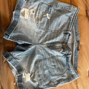 Torrid lightly distressed denim shorts. Worn only a handful of times